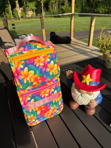 Customer photo review of Hawaiian Tiki Luau Pattern #5 Fabric