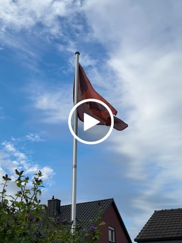 Customer video review of Fahne inkl. Druck