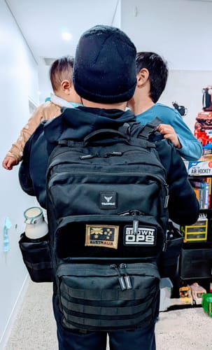 Customer photo review of Tacpac 'D-Ploy' Blackhawk Nappy Bag Set
