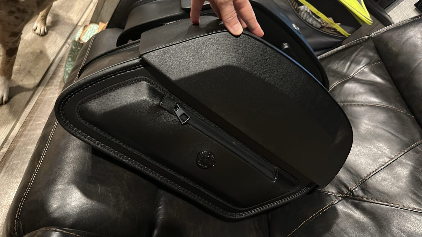 Customer photo review of 28L - Pantheon Medium Quick Mount Kawasaki Vulcan S VN650 Motorcycle Saddlebags