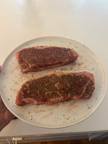 Customer photo review of USDA Choice New York Strip