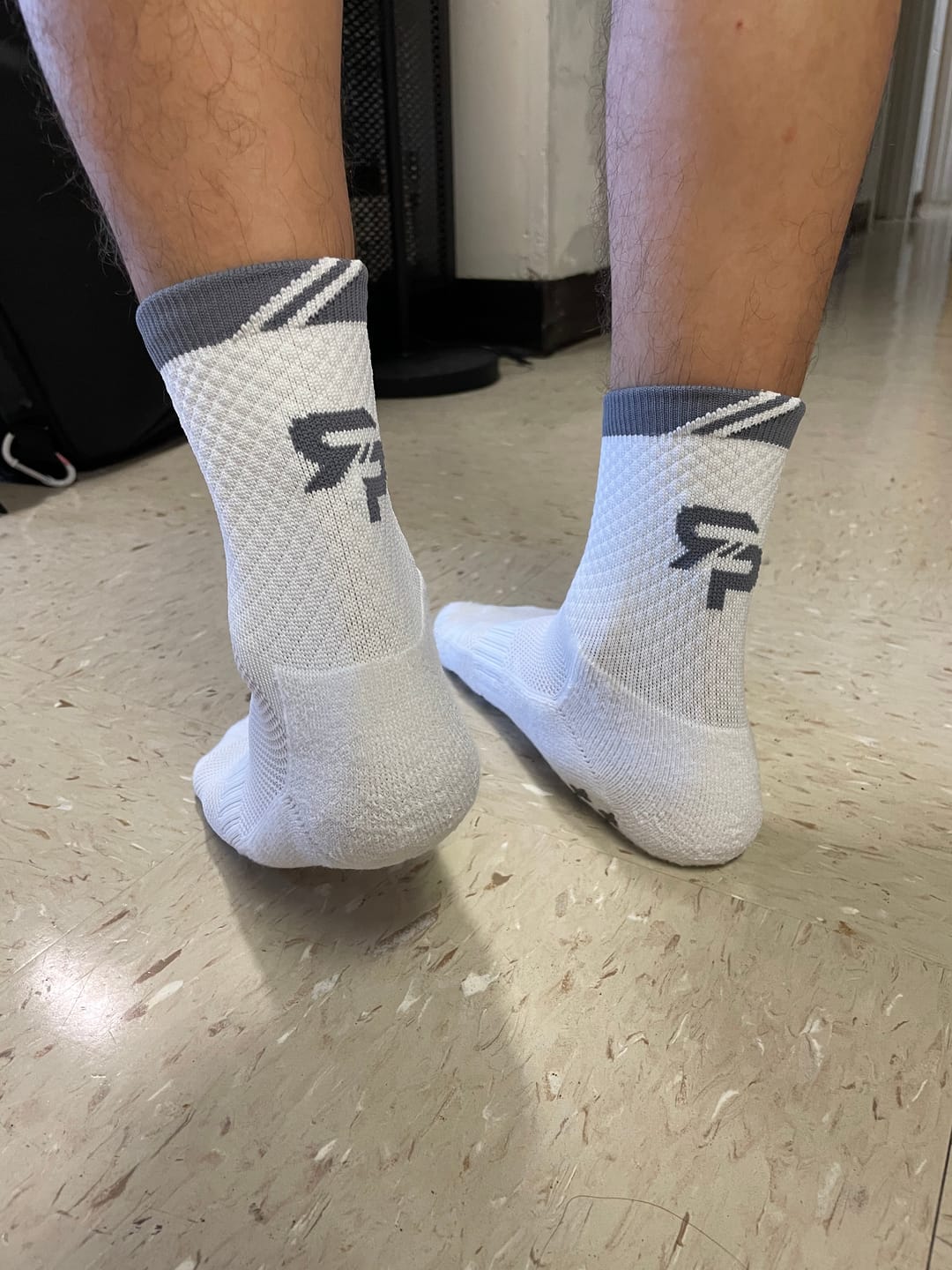 Customer photo review of 3 Pack of RTP ULTRAGRIP V2 Dual sided Non-slip Technology Socks