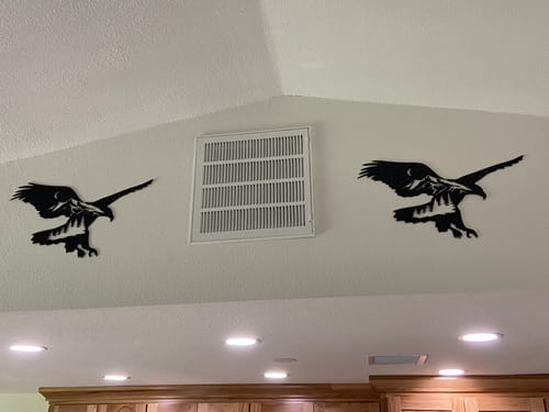 Customer photo review of Mountain Eagle - Metal Wall Art
