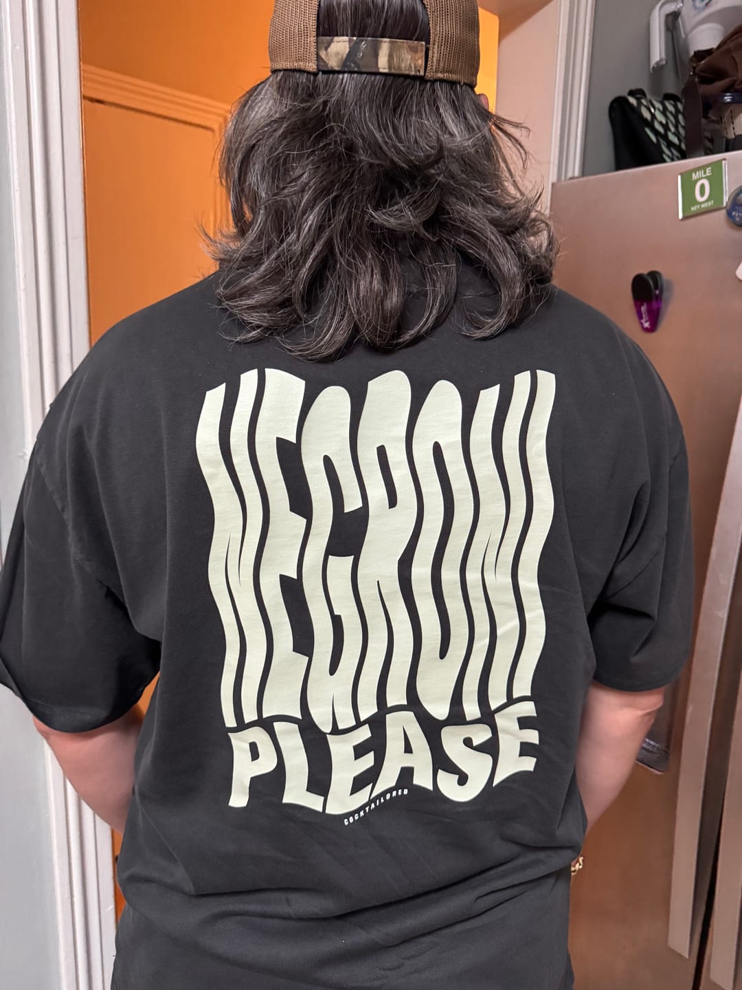 Customer photo review of Negroni Please Oversized t-shirt