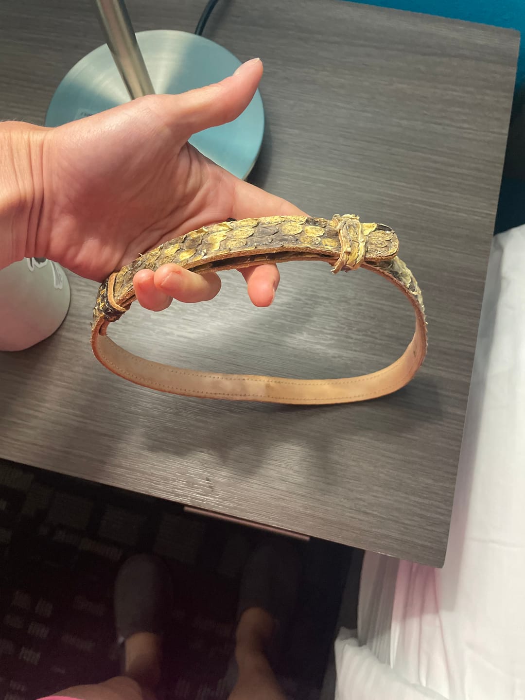Customer photo review of Bull & Briar Eastern Diamondback Hat Band