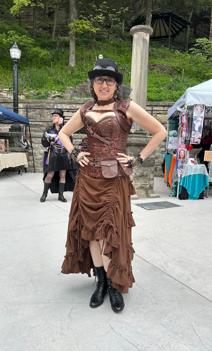 Customer photo review of Middle Ages Steampunk corset