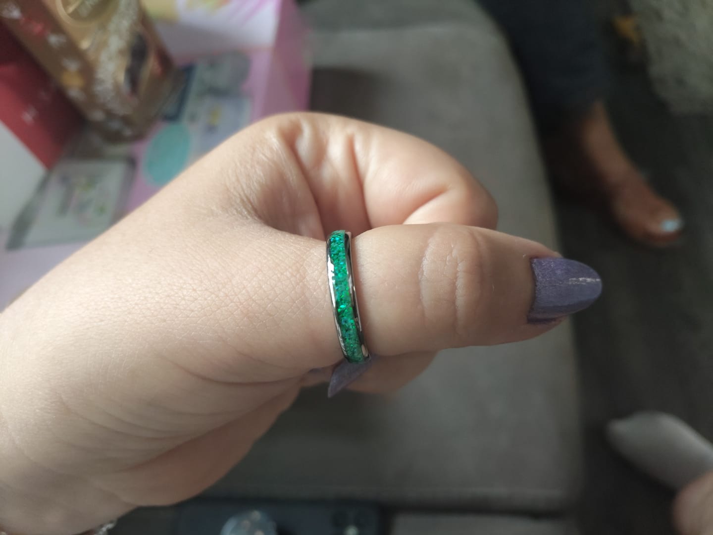 Customer photo review of Engrave Your Ring
