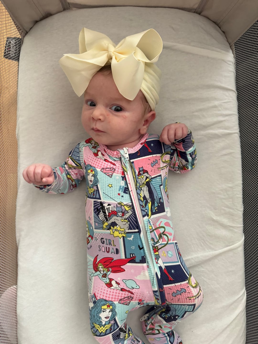 Customer photo review of The Eye Blue Bamboo Convertible Footie