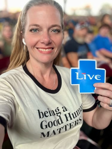 Customer photo review of Good Human Unisex Premium T-Shirt