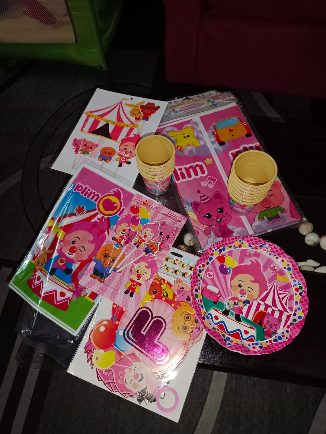 Customer photo review of Banderin Feliz cumpleaños Plim plim Premium