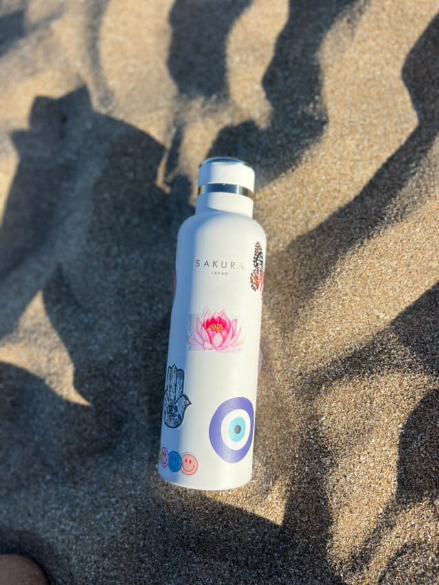 Customer photo review of Botella Térmica Sakura Acero Inoxidable 500 Ml Baby Pink