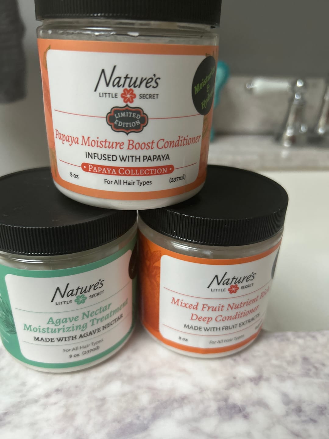 Customer photo review of Papaya Moisture Boost Conditioner