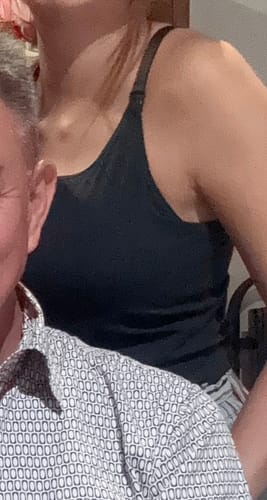 Customer photo review of Ellie Cruz Nursing Camisole