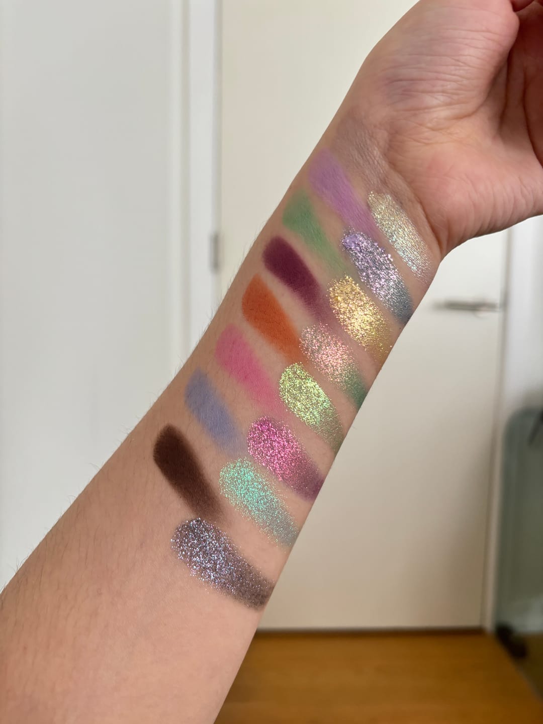 Customer photo review of Frosted Fairy Prismatic Pastels Multichrome Magnetic Eyeshadow Palette ( PRE ORDER )