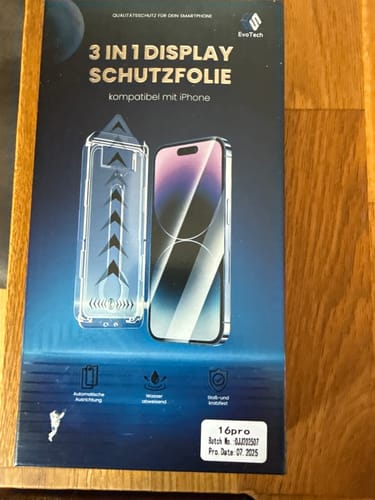 undefined review of 3 in 1 Schutzfolie - iPhone (2 Stück) image 1 out of 1