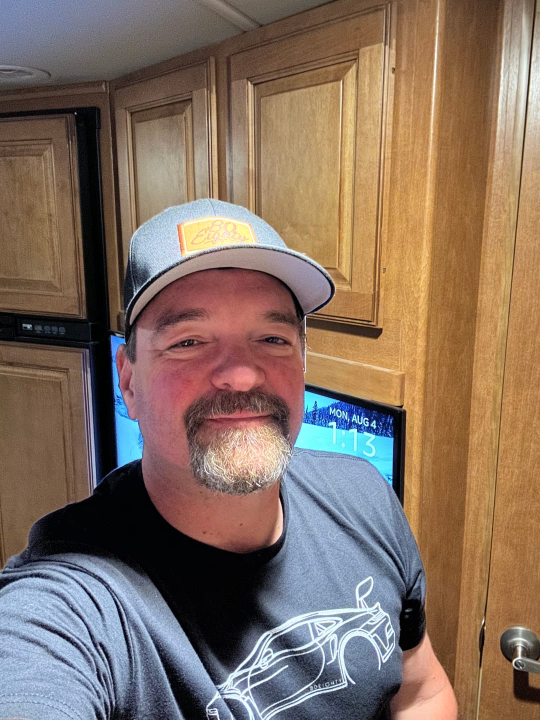 Customer photo review of 80Eighty® Script Black Fitted Hat