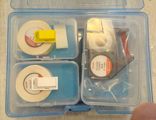 Customer photo review of NIIMBOT N1 0.5 Inch Thermal Transfer Portable Bluetooth Label Maker