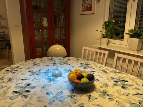 Customer photo review of Bordslampa - Svamplampa Flowerbud - Batteridriven 5000 mAH