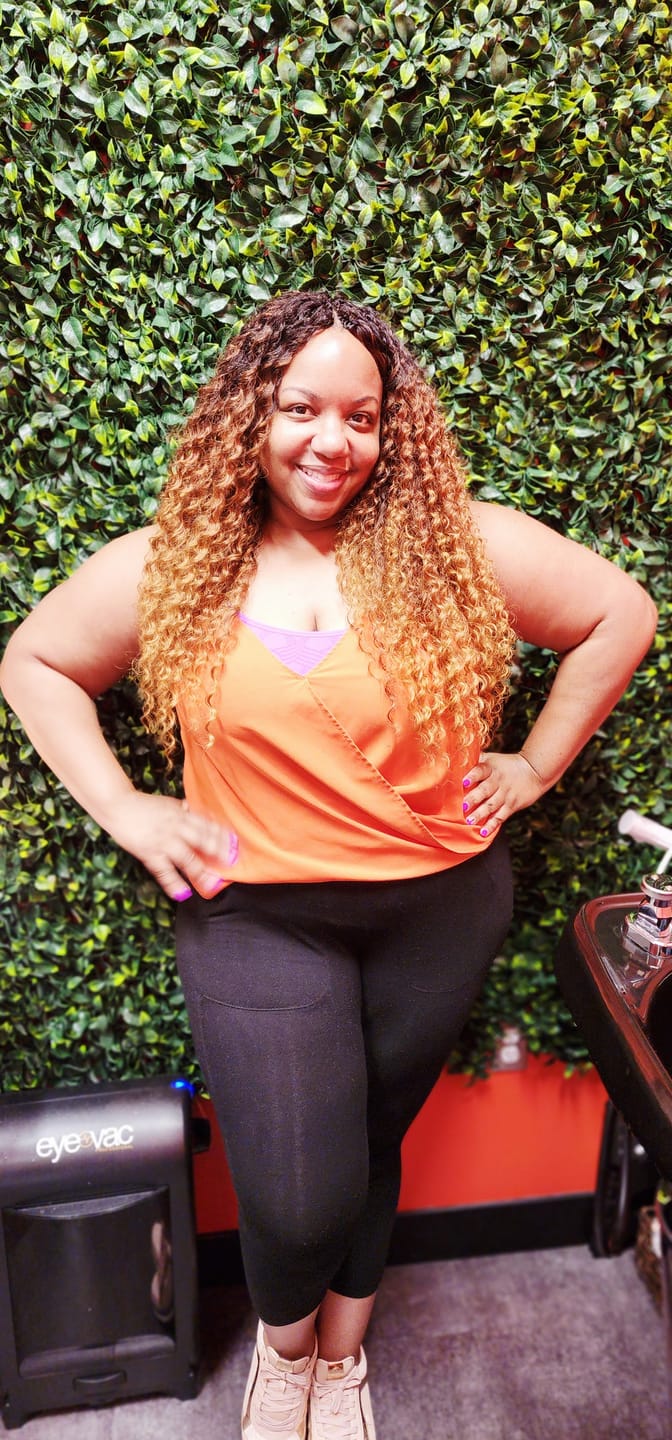 Customer photo review of Freetress Braid/Bulk DEEP TWIST 22"