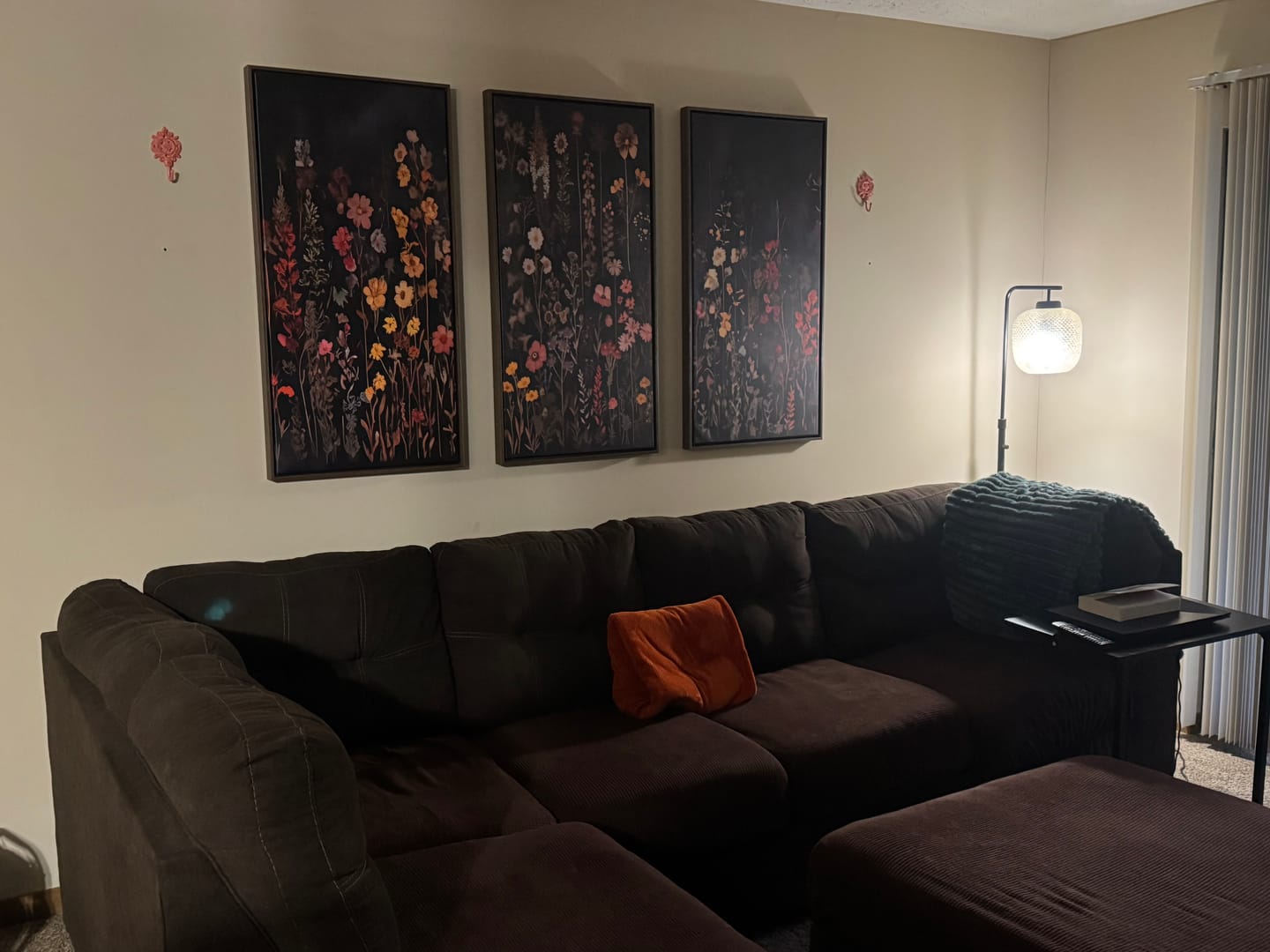 Customer photo review of Large Floral Painting Print Illustration Flowers Canvas Wall Art Botanical Wall Decor Modern Wildflower Poster Unique Gift For Stylish Home