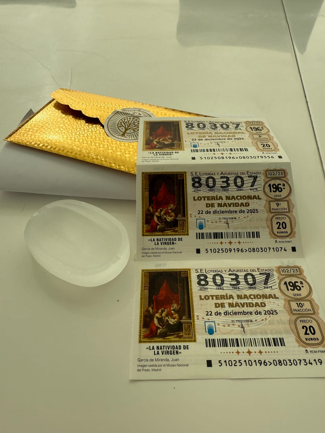 Customer photo review of Loteria de Navidad 2025 Opciones
