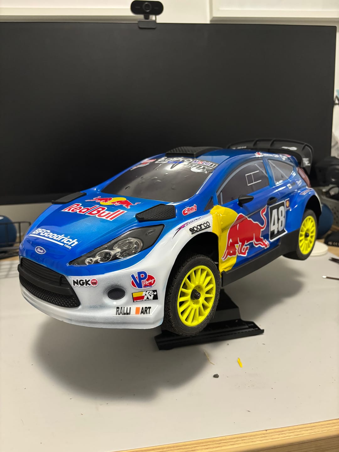 Customer photo review of XTS Rally 1.2mm Pc Transparent Car Body For XTS-F10 RC Rally Car