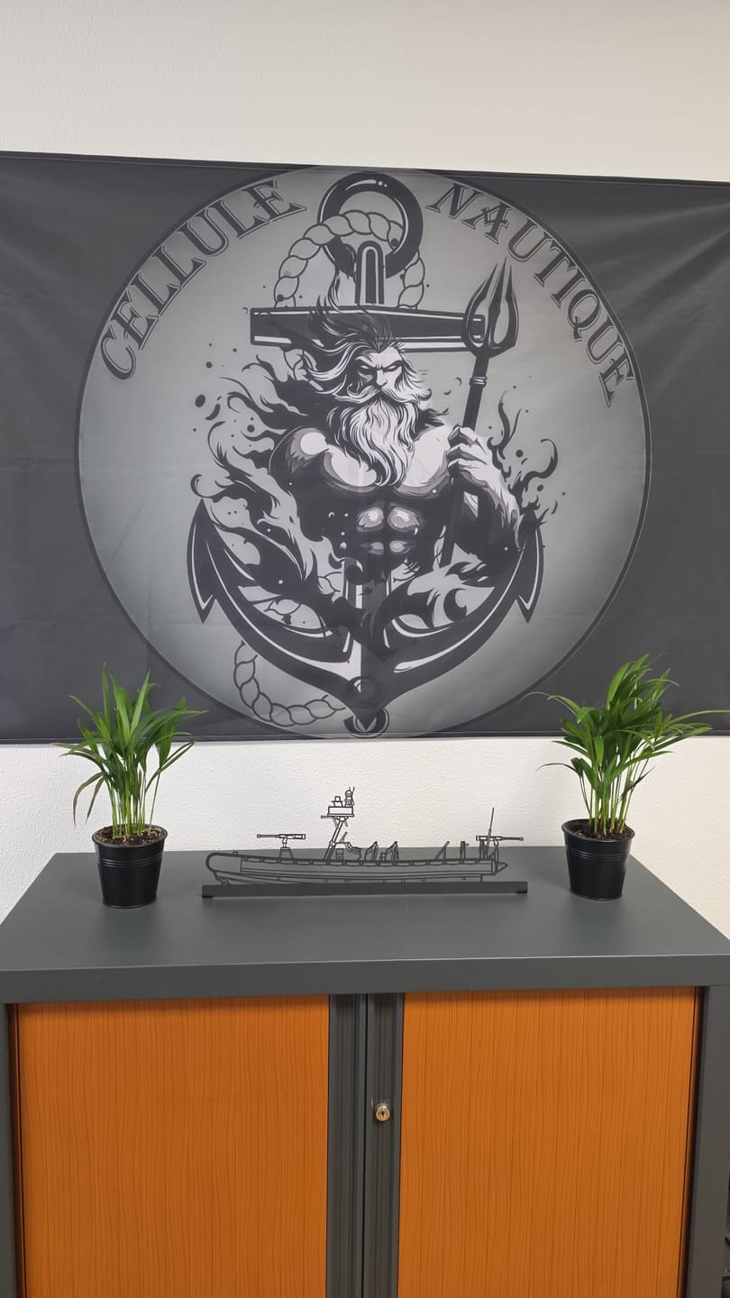 Customer photo review of NSW RHIB Silhouette Metal Art Stand