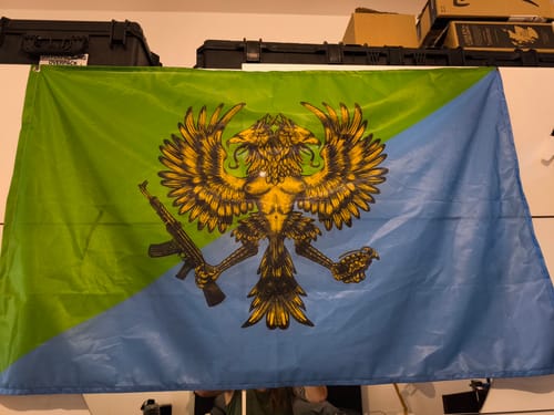 Customer photo review of Fahne inkl. Druck