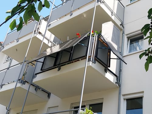 Customer photo review of Ray Balkon mit Schild Balkonkraftwerk