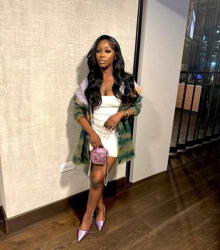 Customer photo review of Loose Body Wave 13x4 HD Lace Front Wig 180% Ultra-Density