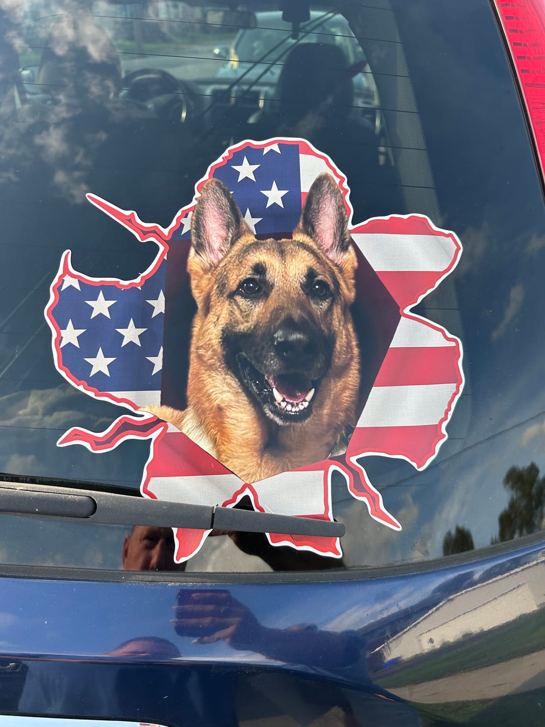 Customer photo review of Peeking photo – Personalized Car Sticker