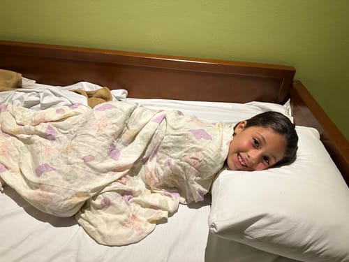 Customer photo review of Little SeaShell Swaddle Blanket