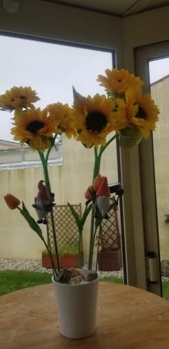 Customer photo review of GardenMate™ - Solar Sunflower LED Lights
