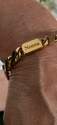 Customer photo review of Bijnaam Familieschakel Armband Voor Oma
