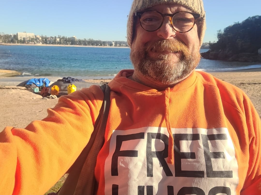 Customer photo review of Free Hugs Hoodies for Men (Unisex)