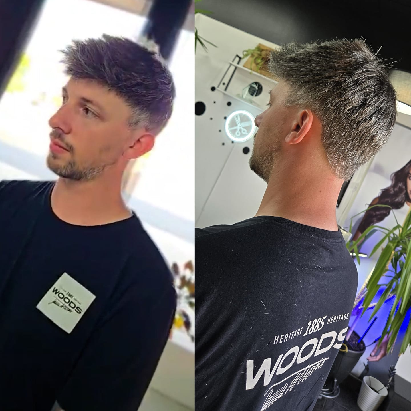 Customer photo review of Men Toupee V-loop 0204mm Ultra-thin skin base Sage