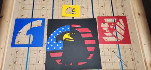 Customer photo review of July American Flag Eagle Kit - HDPE
