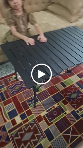 Customer video review of Lot Imported Stainless Steel Folding Table