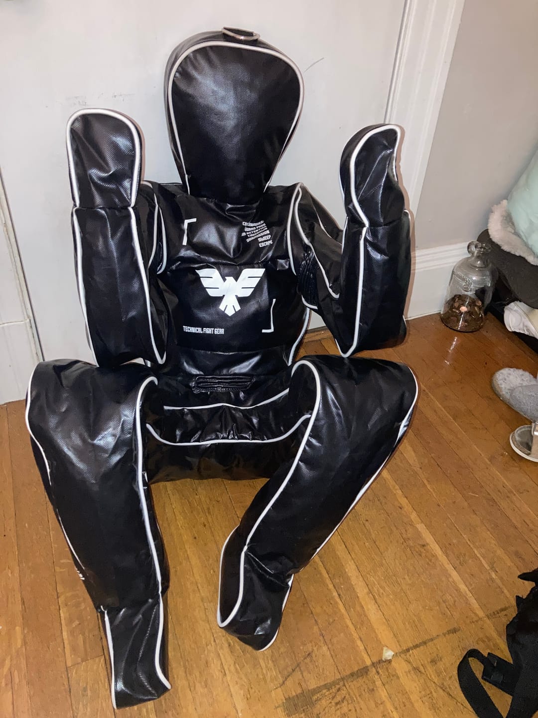 Customer photo review of Adults Essential BJJ Grappling Dummy – 5'7" (170 cm), Unfilled