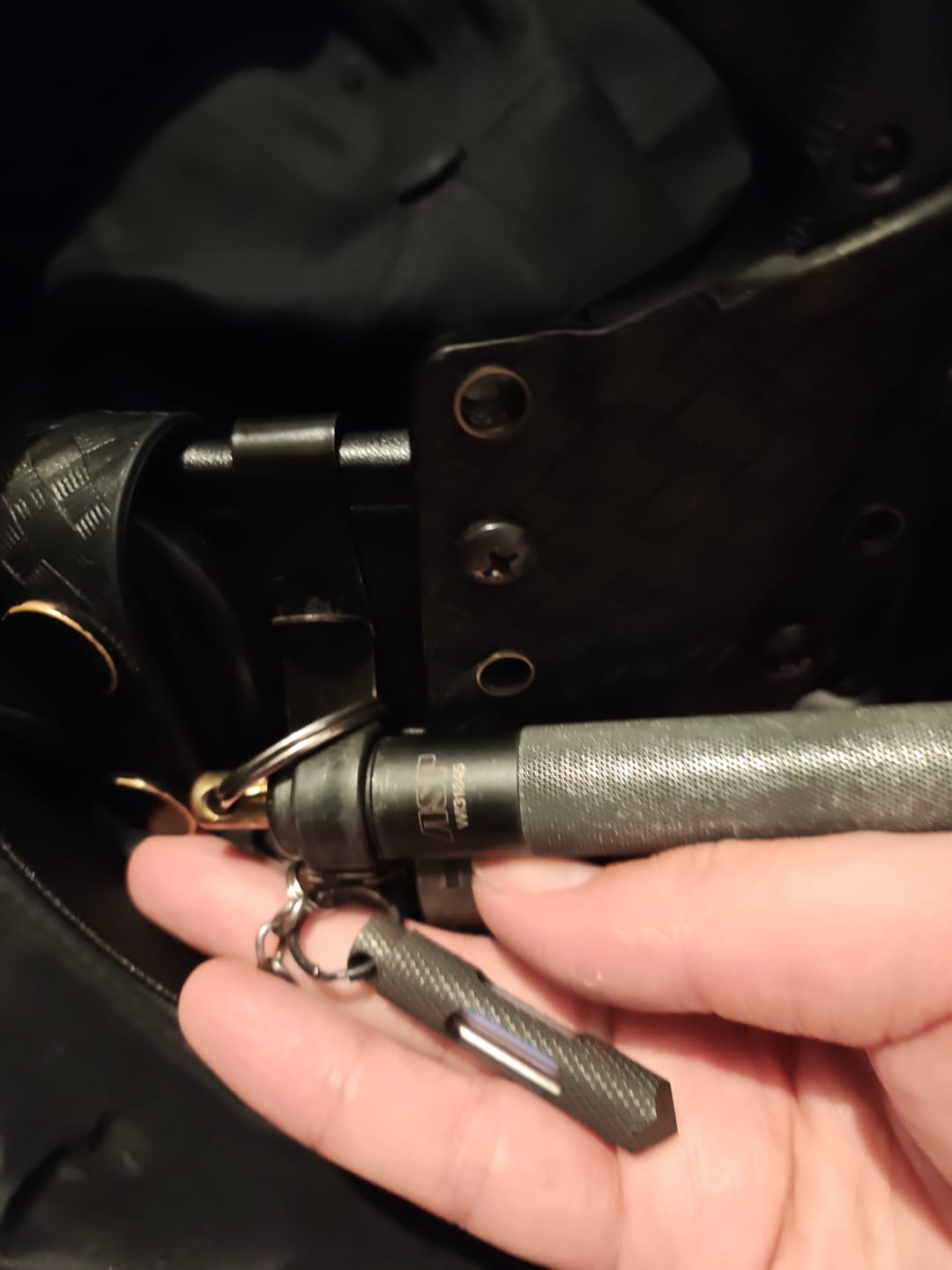 Customer photo review of The Knurled Edition Glow Fob