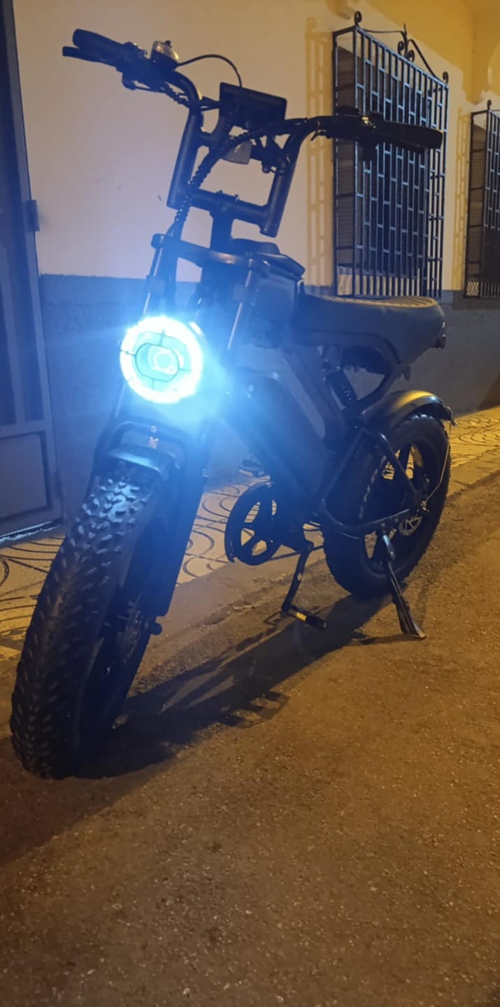 Customer photo review of S8 Vintage Vélo électrique de route 500W, Ebike 48V 15Ah avec batterie au lithium amovible, autonomie de 50 km, pneu large tout-terrain de 20 pouces.