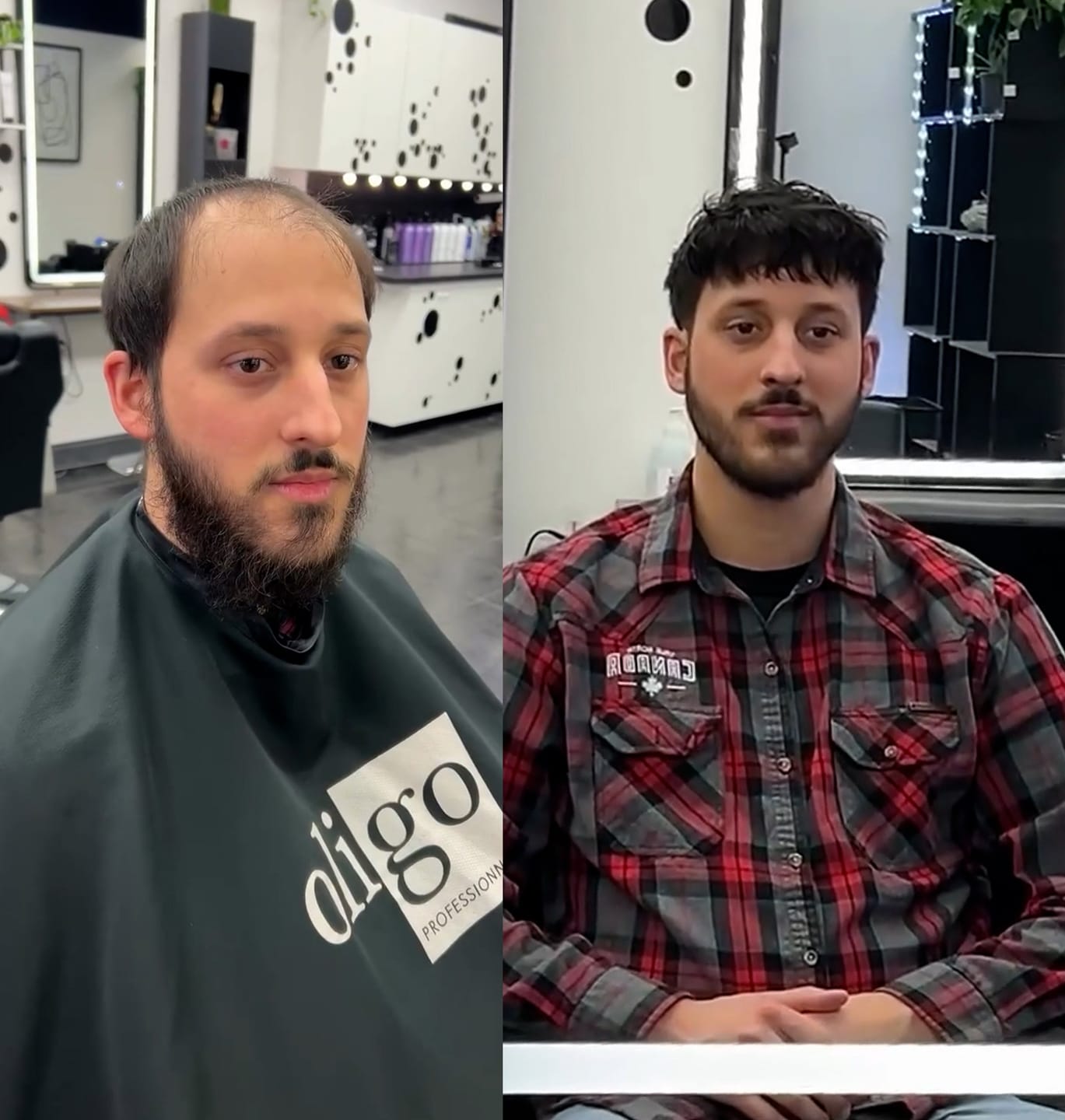 Customer photo review of Men Toupee Romeo Lace Top with PU around hair pieces