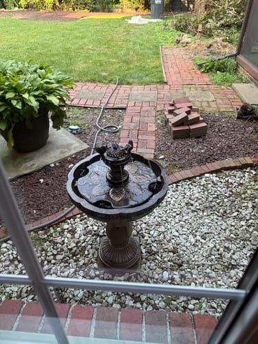 Customer photo review of Ballare Dancing Waters Fountain