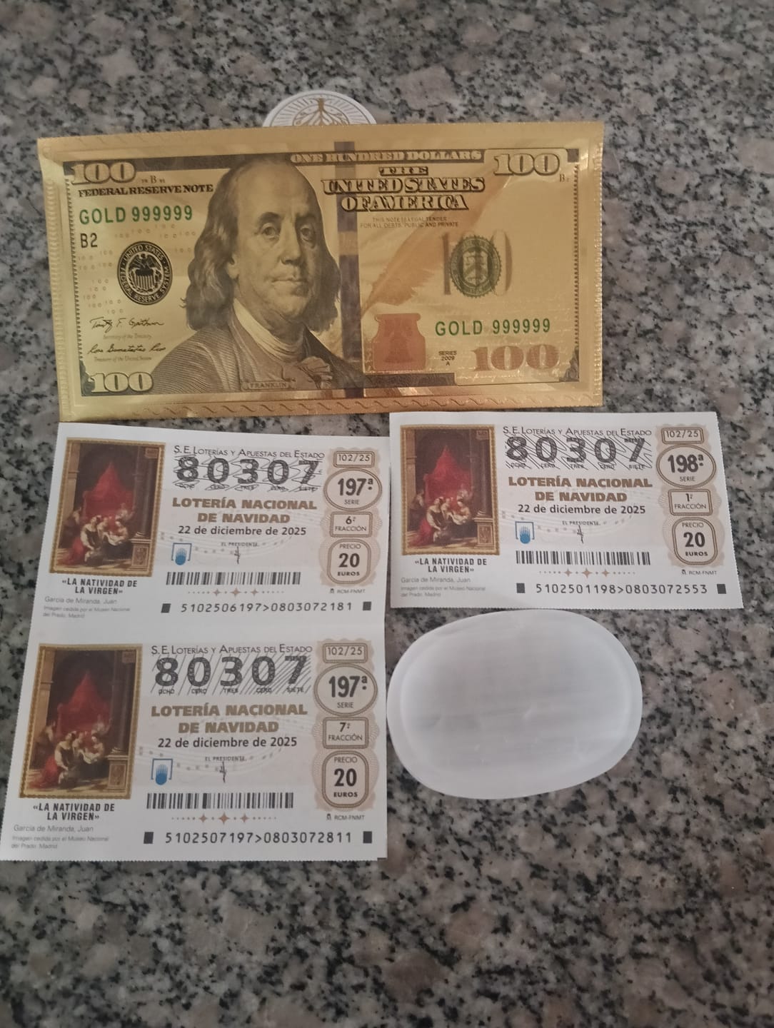 Customer photo review of Loteria de Navidad 2025 Opciones
