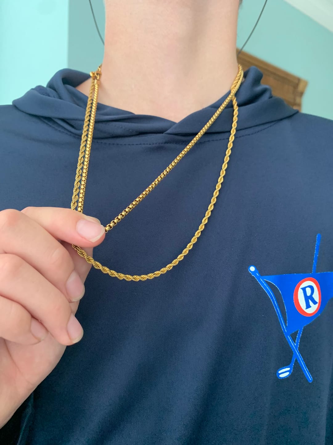 Customer photo review of Box Chain (Gold)