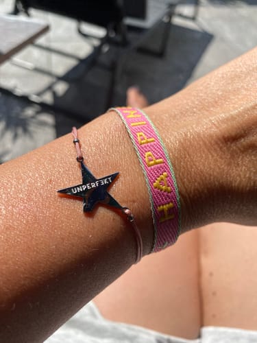 Customer photo review of Armband »Dankbarkeit« in Alt-Rosa mit abgebrochenem Stern