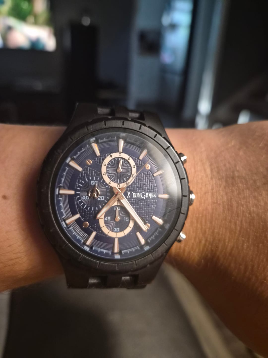 Customer photo review of Handcrafted Phoenix Personalized Wooden Watch