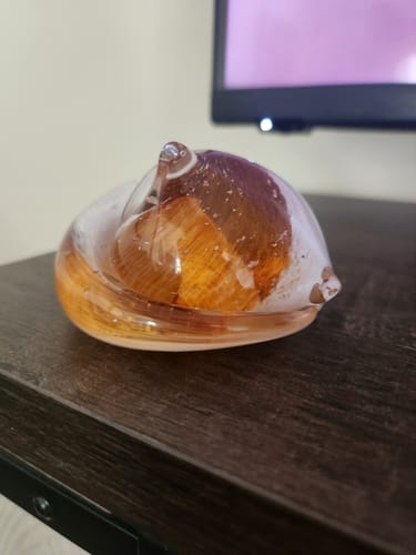 Customer photo review of Memorial Sleeping Cat with Infused Cremation Ash