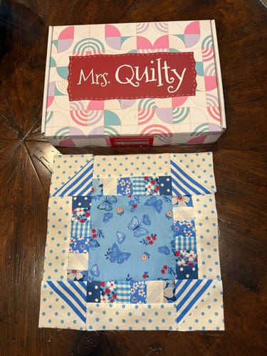 Customer photo review of Mrs Quilty Subscription Box