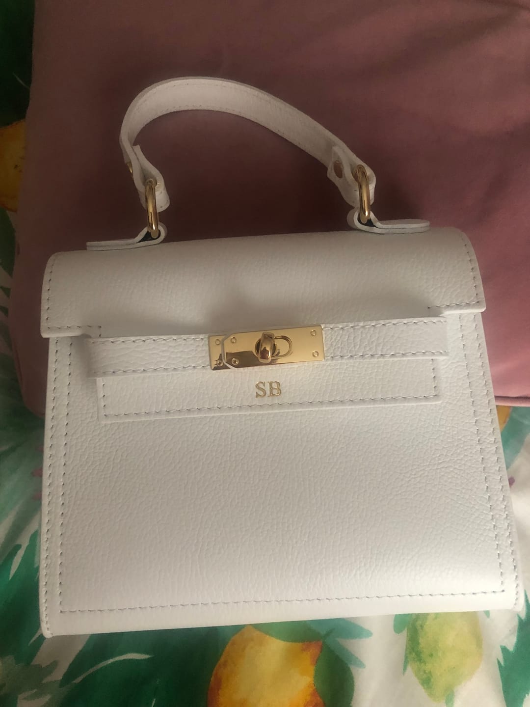 Customer photo review of Polly Top Handle Bag